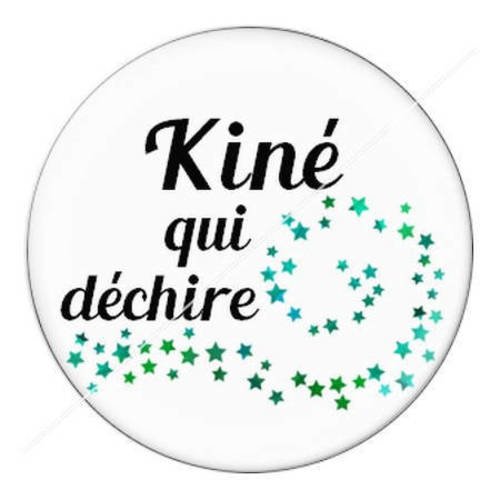 Cabochon résine a coller 25 mm pour kiné 17 
