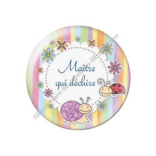 Cabochon résine a coller 25 mm maître s29 