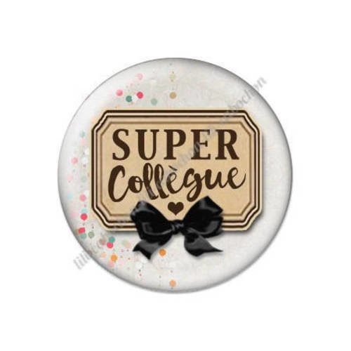 Cabochon résine a coller 25 mm super collègue 55 