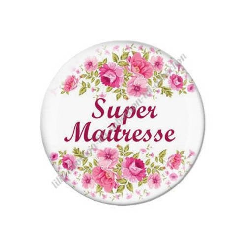 Cabochon résine a coller 25 mm maîtresse k69 