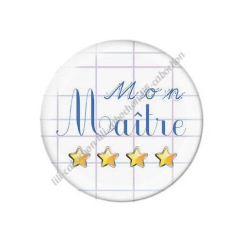 Cabochon résine a coller 25 mm maître s49 