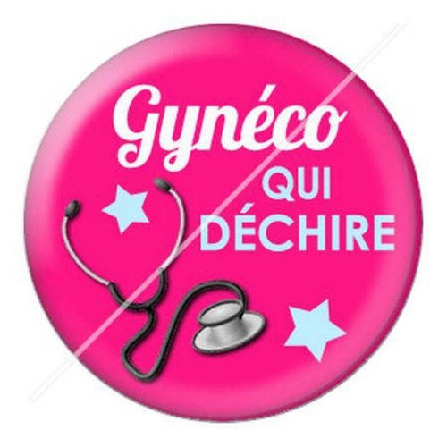 Cabochon résine a coller 25 mm gyneco qui déchire 8 