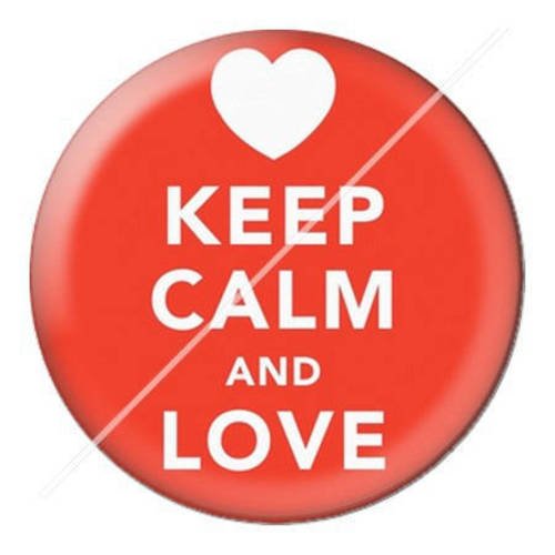 Cabochon résine a coller 25 mm keep calm 8 