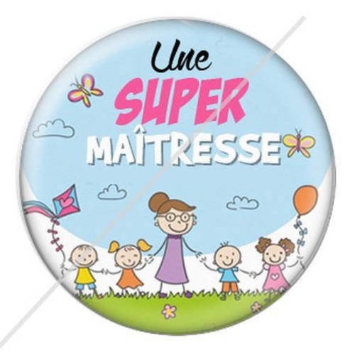 Cabochon résine a coller 25 mm pour maîtresse b5 