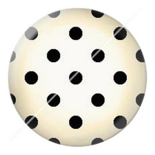 Cabochon résine a coller 25 mm chat chou mimi coqueliquot pois 5 