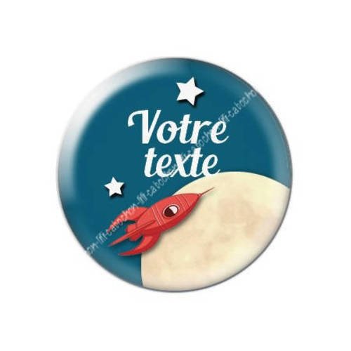 Cabochon résine a coller 25 mm à personnaliser avec votre texte ref f33 