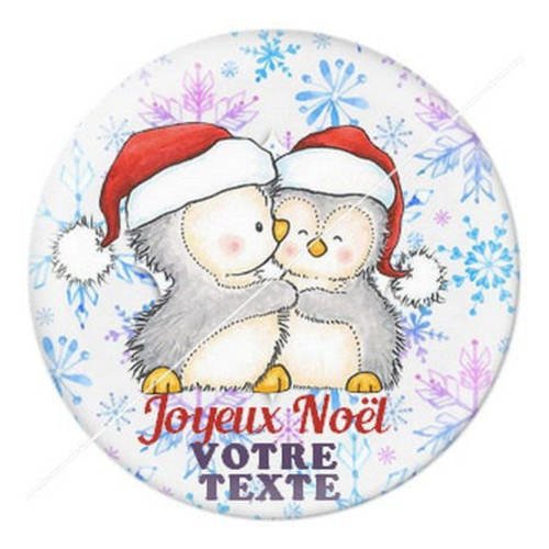 Cabochon résine a coller 25 mm thème noël à personnaliser avec votre texte ref b3 
