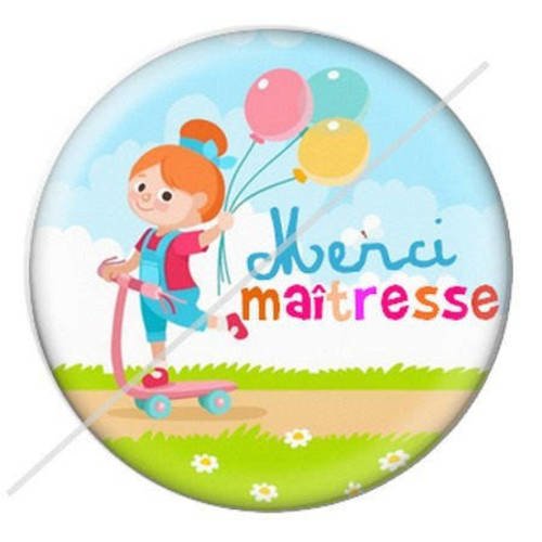 Cabochon résine a coller 25 mm pour maîtresse b7 