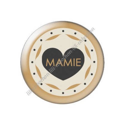 Cabochon résine a coller 25 mm  mamie m10 