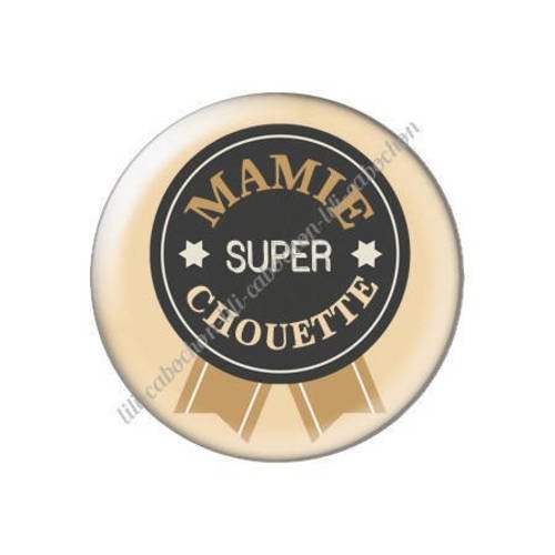 Cabochon résine a coller 25 mm  mamie m3 