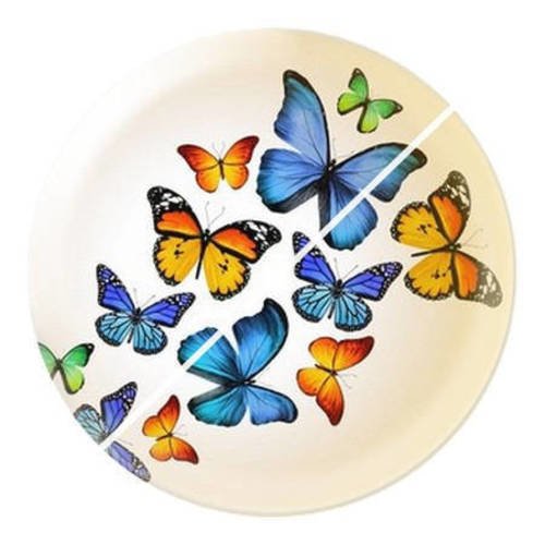 Cabochon résine a coller 25 mm papillon e5 