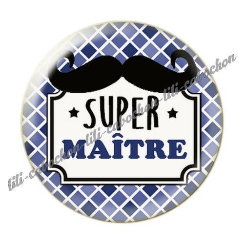 Cabochon résine a coller 25 mm maître i23 