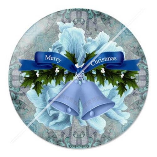 Cabochon résine a coller 25 mm noël f6 