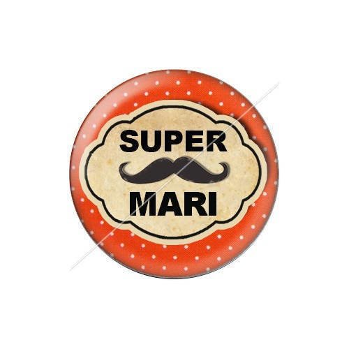 Cabochon résine a coller 25 mm mari 12 