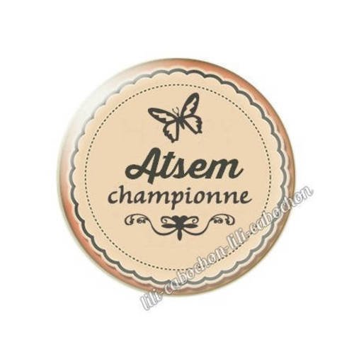 Cabochon résine a coller 25 mm pour atsem m29 