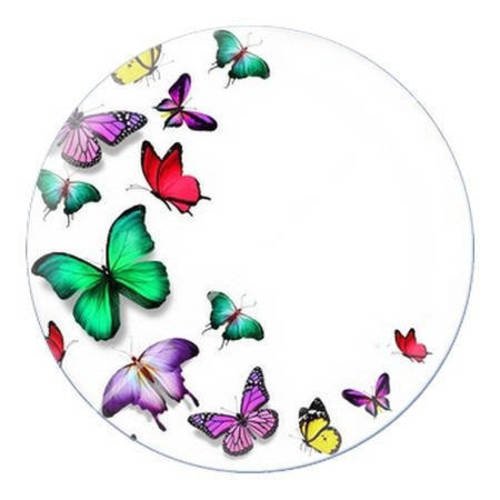 Cabochon résine a coller 25 mm papillon e8 