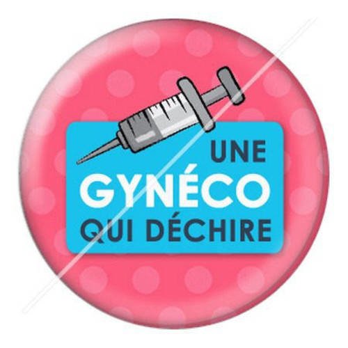 Cabochon résine a coller 25 mm gyneco qui déchire 9 