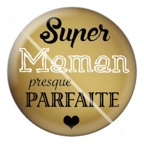 Cabochon résine a coller 25 mm pour maman a1 