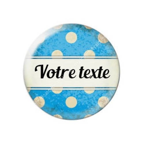 Cabochon résine a coller 25 mm à personnaliser avec votre texte ref f63 