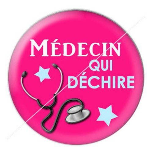 Cabochon résine a coller 25 mm pour médecin 4 