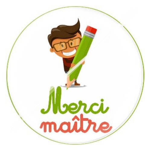 Cabochon résine a coller 25 mm merci maître 11 