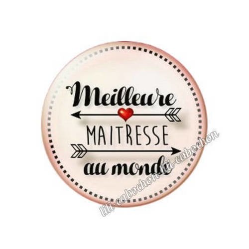 Cabochon résine a coller 25 mm maîtresse r2 