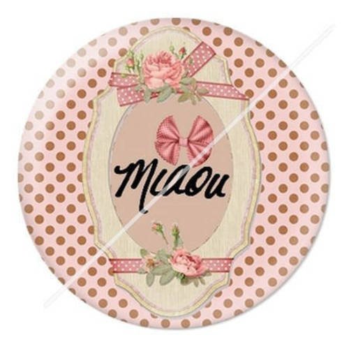 Cabochon résine a coller 25 mm  motifs chat s11 