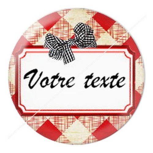 Cabochon résine a coller 25 mm à personnaliser avec votre texte ref b09 