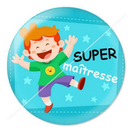 Cabochon résine a coller 25 mm maîtresse f20 