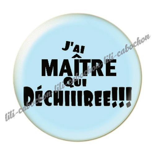 Cabochon résine a coller 25 mm maître i39 