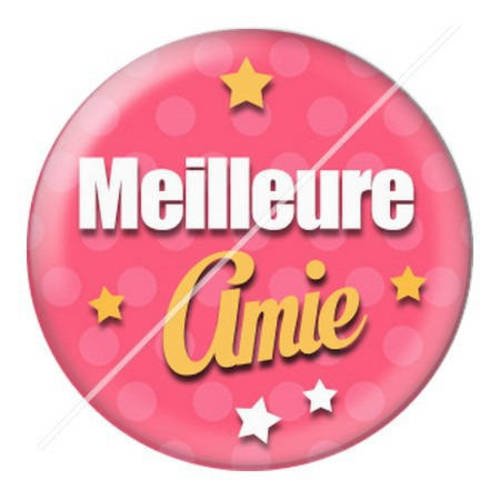 Cabochon résine a coller 25 mm meilleure amie 1 