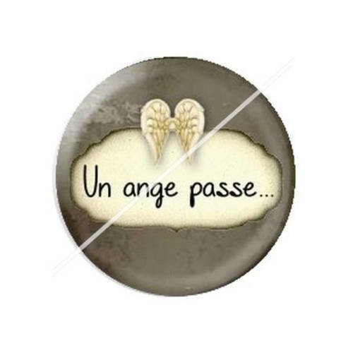 Cabochon résine a coller 25 mm  ange b1 