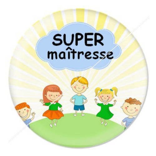 Cabochon résine a coller 25 mm maîtresse f19 