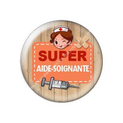 Cabochon résine a coller 25 mm super aide soignante j5 