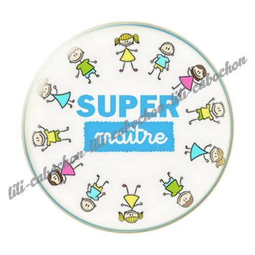 Cabochon résine a coller 25 mm maître i49 