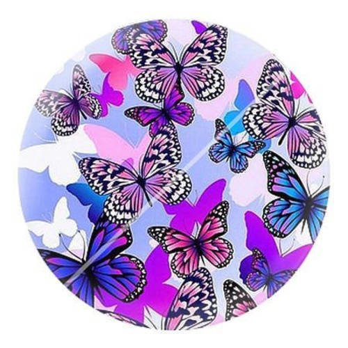 Cabochon résine a coller 25 mm papillon e13 