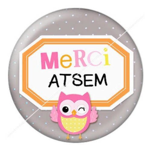 Cabochon résine a coller 25 mm pour atsem f3 