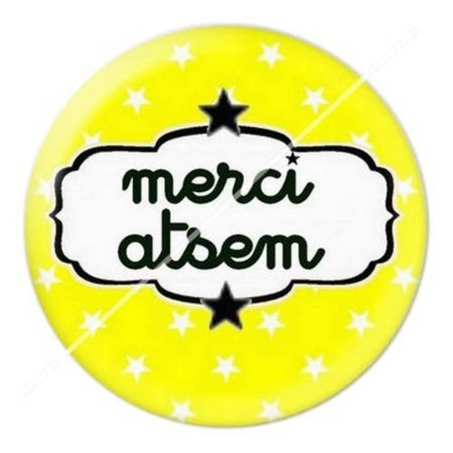 Cabochon résine a coller 25 mm pour atsem 4 