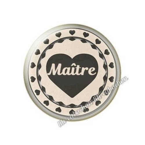 Cabochon résine a coller 25 mm maître ab43 