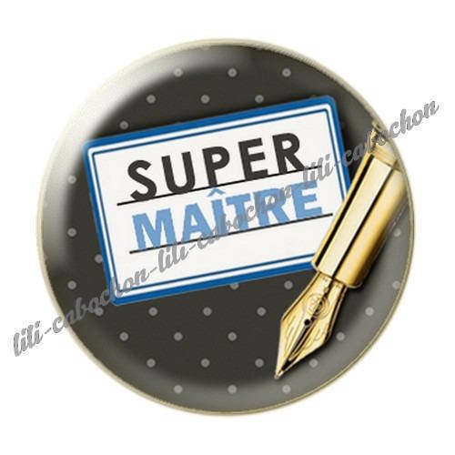 Cabochon résine a coller 25 mm maître i58 