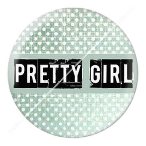 Cabochon résine a coller 25 mm fille vintage pin-up enjoy 10 