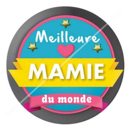 Cabochon résine a coller 25 mm pour mamie c14 