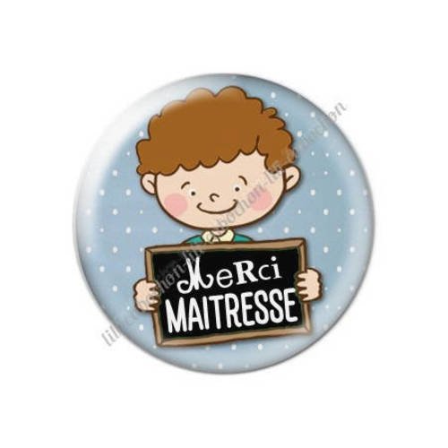 Cabochon résine a coller 25 mm maîtresse h22 