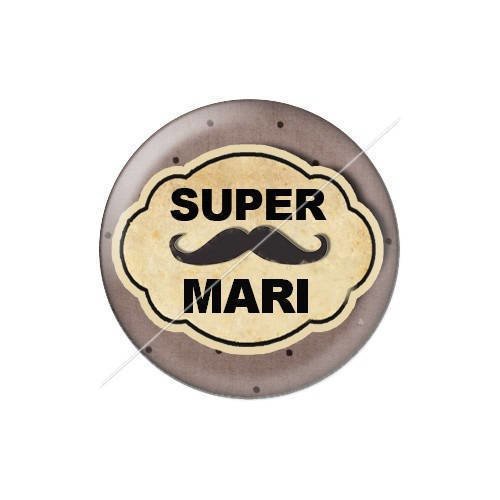 Cabochon résine a coller 25 mm mari 17 