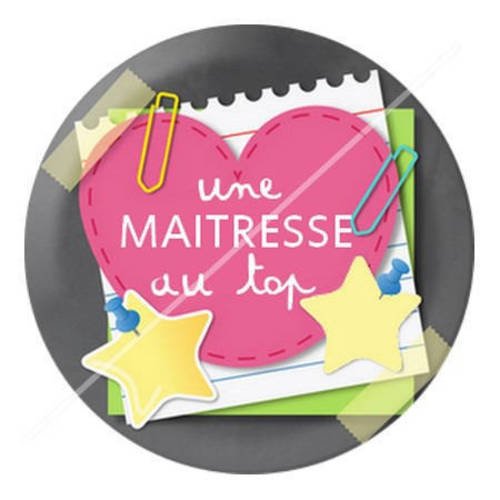 Cabochon résine a coller 25 mm pour maîtresse d15 