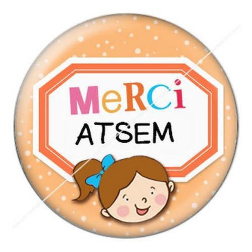 Cabochon résine a coller 25 mm pour atsem f7 