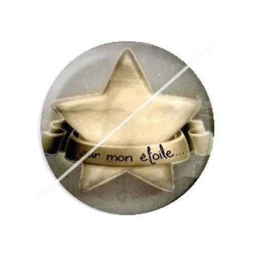 Cabochon résine a coller 25 mm  ange b4 