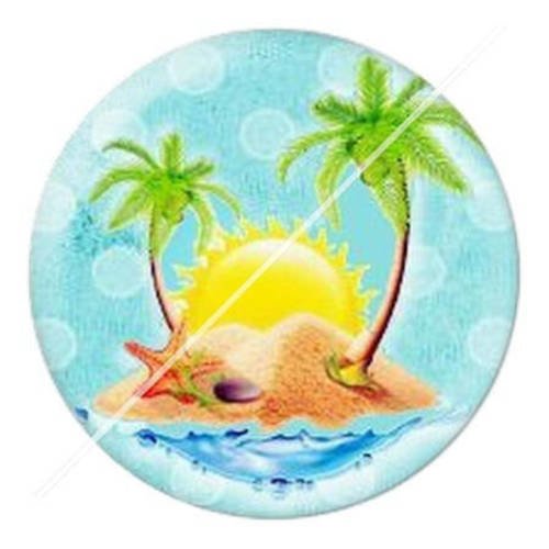 Cabochon résine a coller 25 mm la mer vacances été 12 
