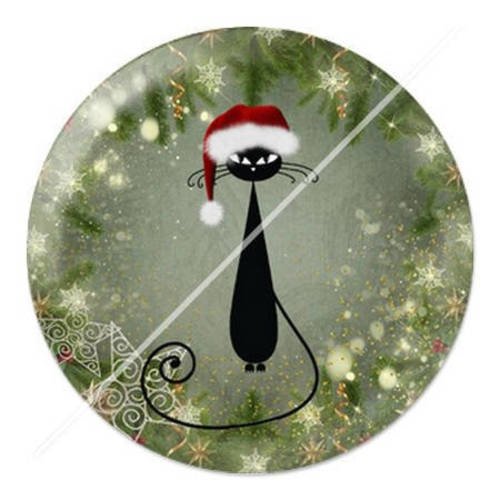 Cabochon résine a coller 25 mm noël g1 