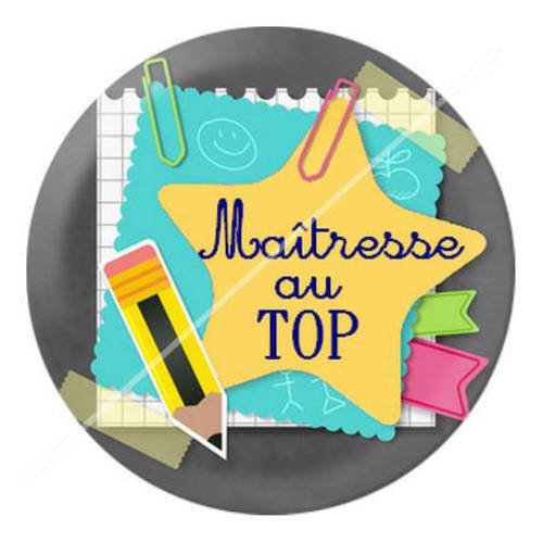 Cabochon résine a coller 25 mm pour maîtresse d13 